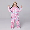 Winter Baby Children Ski Suits Boys Windproof One Piece Suit Girls Waterproof Thickened Insulation Outdoor Snowboarding Jumpsuit 1