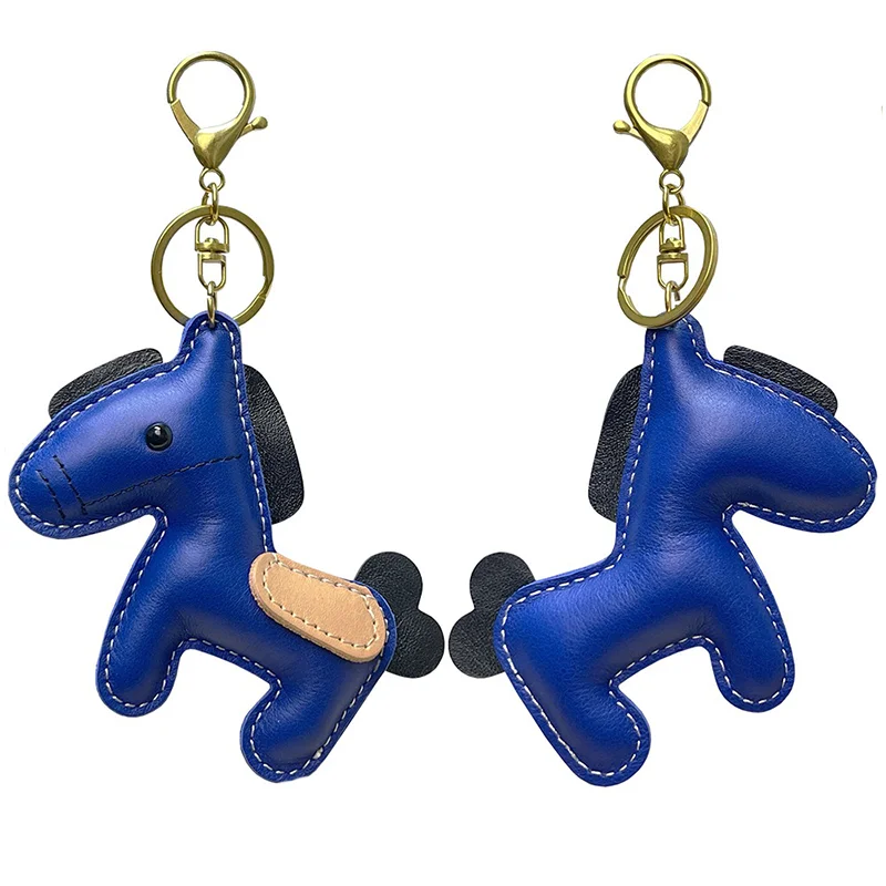 Horse Pendant Horse Leather Keychain for Women Cute Key Ring for Car Key 5