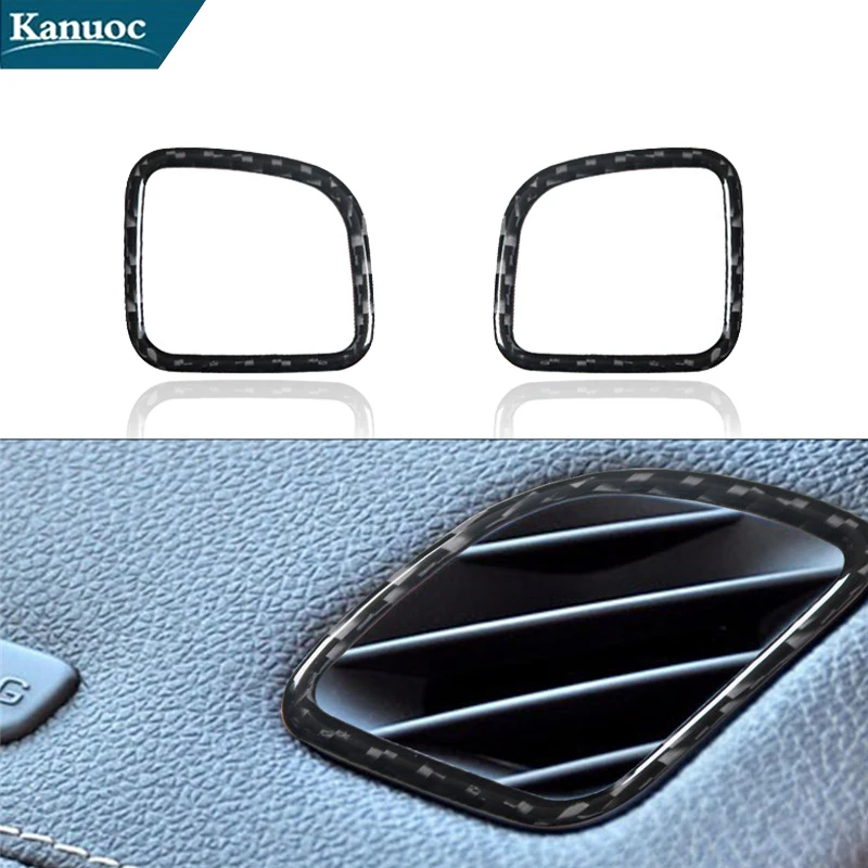 

For Cadillac CTS 2008-2022 Sport Wagon 2010-2022 Demisting Vent Trim Carbon Fiber Stickers Car Interior Decorative Accessories
