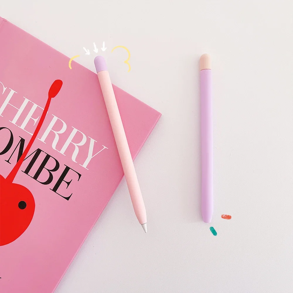 Candy Color Soft Case For Apple iPad Pencil 2 Gen Silicone Cover For Apple Pencil 2 Cap Nib Touch Pen Stylus Protector Cover apple pencil case apple pencil cover stylus pen cover