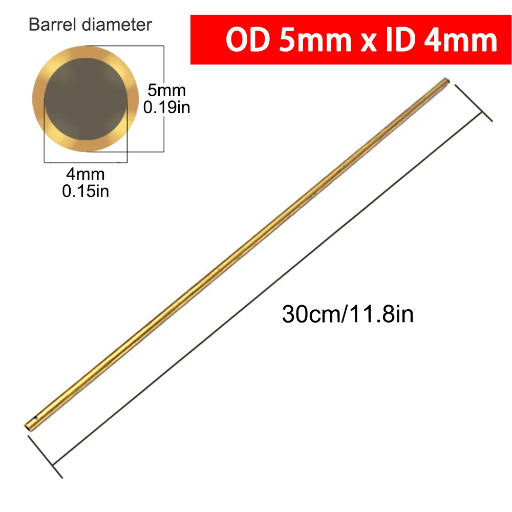 Multi-Diameter Brass Tubes for Modelmaking and Precision Crafting (300mm Length, 0.5mm Wall Thickness)