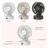Portable Mini Desktop Fan Silent High Wind Power Cordless Rechargeable Fan 5 Speed Cooler Small Fan for Students Office Gifts 6