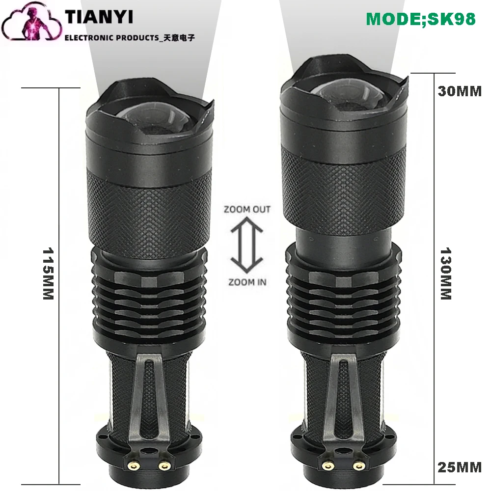 Infrared Night Vision Torch Zoomable Led Ir Illuminator Flashlight_voghion.com