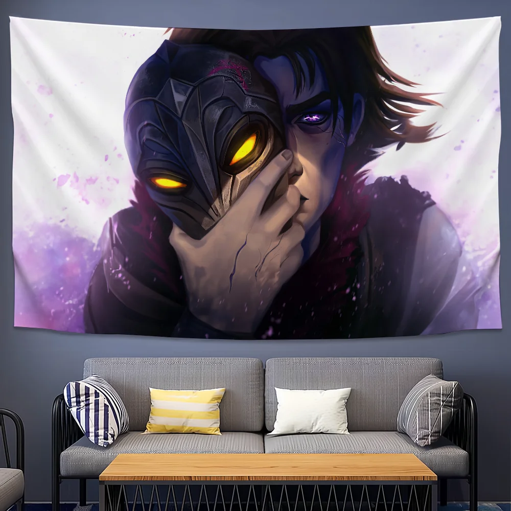 Viktor Lols Arcane 2 Cartoon JINX flag For Picnic Party Art Home