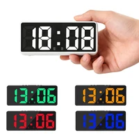 Digital Alarm Clock Voice Control Teperature Snooze Night Mode Desktop Table Clock 12/24H Anti-disturb Funtion LED Clocks Watch