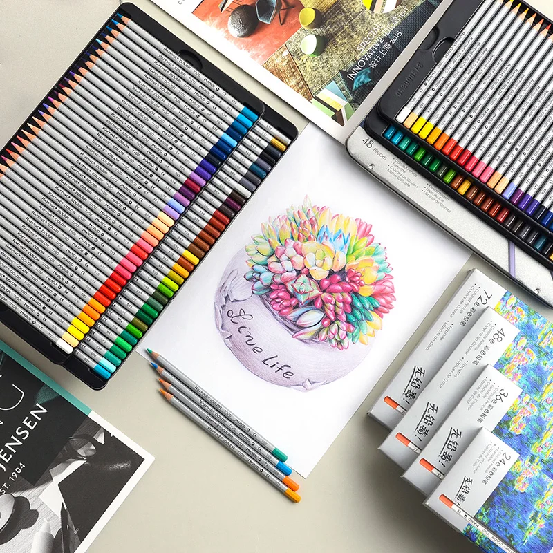 マルコラフィン-油色鉛筆、描画スケッチ、鉛筆、学用品、オイル