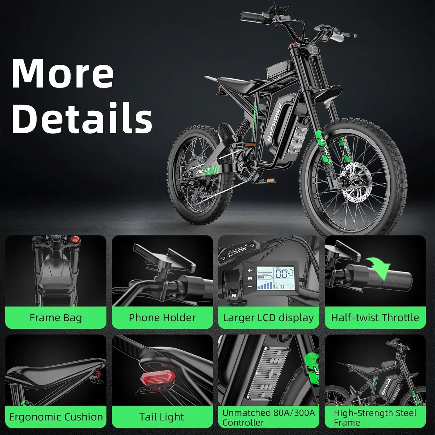 6000W Electric Dirt Bike 6