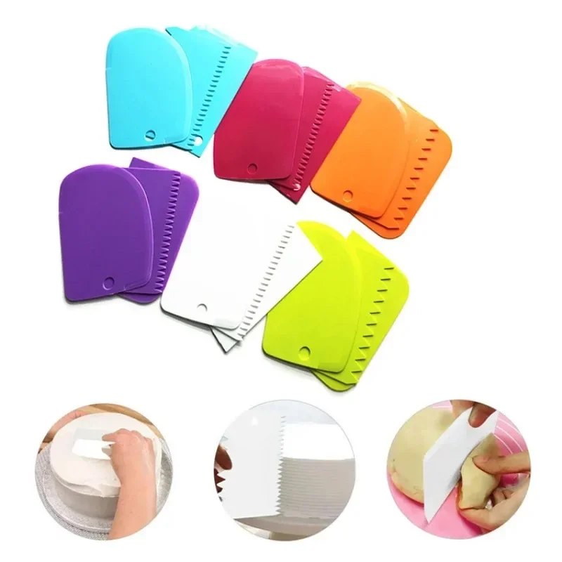 Dessert Tools 3PCs/Set Cake Pasty Dough Cutter Slicer Baking Scraper Blade Spatula Cuisine cake spatula cake slicer cutter