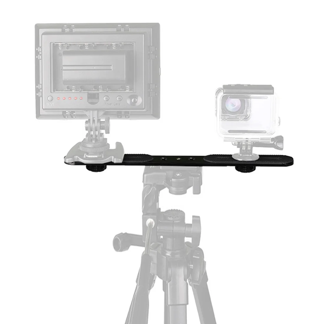 Universal Double End Light Stand Holder Flash Bracket Mount Tripod 2 1/4