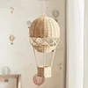 Nordic Style Children's Room Preschool Photography Agency Home Decor Items Hand-woven Rattan Hot Air Balloon 4