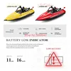 Super Cool Electric Remote Control Jet Racing Boat 2.4G 100M Highlight Searchlight Low Power Warning RC Speedboat Boat RC Toys 2