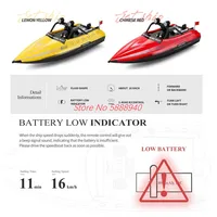 Super Cool Electric Remote Control Jet Racing Boat 2.4G 100M Highlight Searchlight Low Power Warning RC Speedboat Boat RC Toys 2