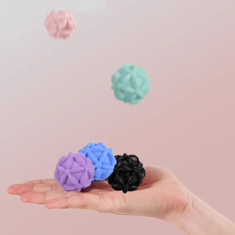 1 PCS Yoga Massage Ball Flower Shape Washable Yoga Fitness Thoracic Spine Back Body Massage Cone Ball Fascia