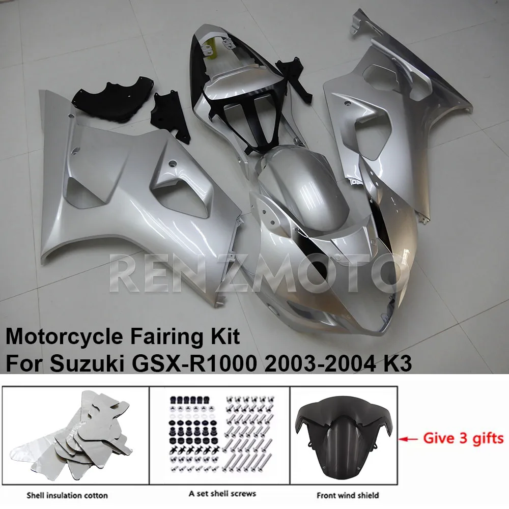 

Motorcycle Set Body Kit Fairing For Suzuki GSX-R1000 2003 2004 K3 K4 ABS Plastic Guard Plate Accessories Shell S1003-126a