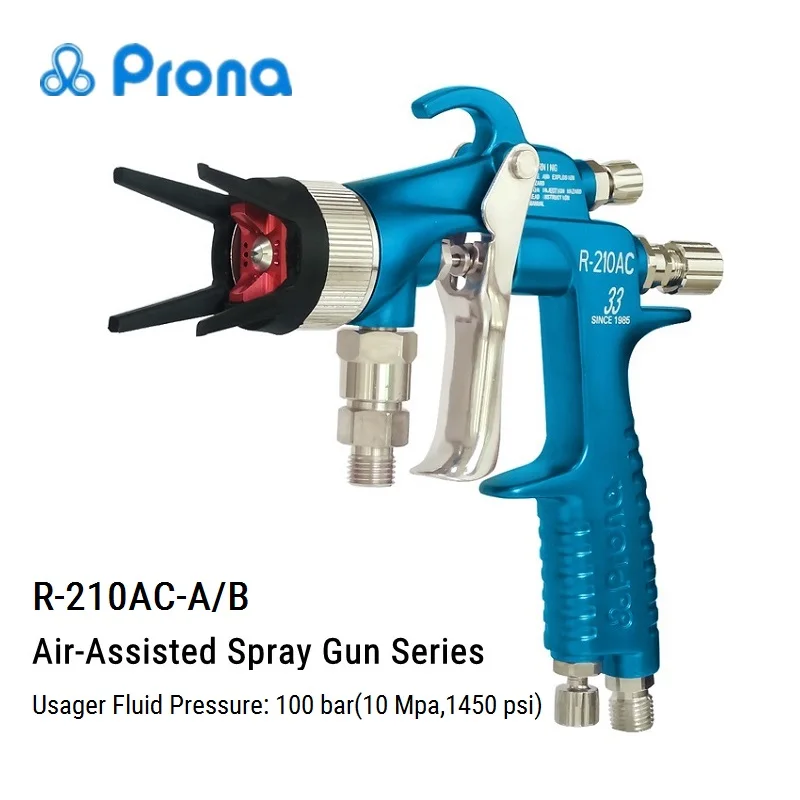 PronaR210ACHighPressureAirAssistedPaintSprayGunAirMixManual