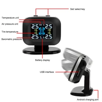 Car TPMS Digital Auto Security Alarm Systems USB TPMS External Tyre Sensors Mini Car Tire Pressure Monitoring System LCD Display - Image 3