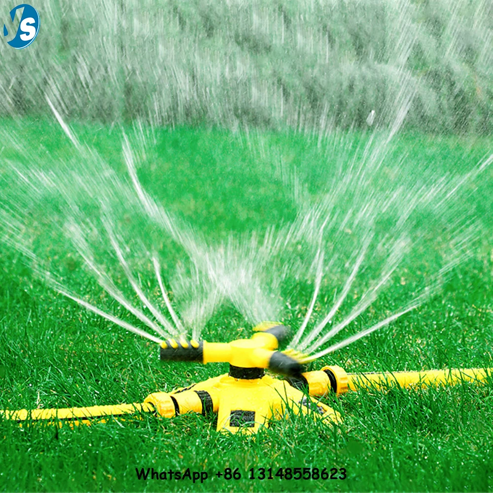 Garden Lawn Sprinkler Automatic 360 Degree Rotating Large Area Coverage Water Sprinkler For Yard