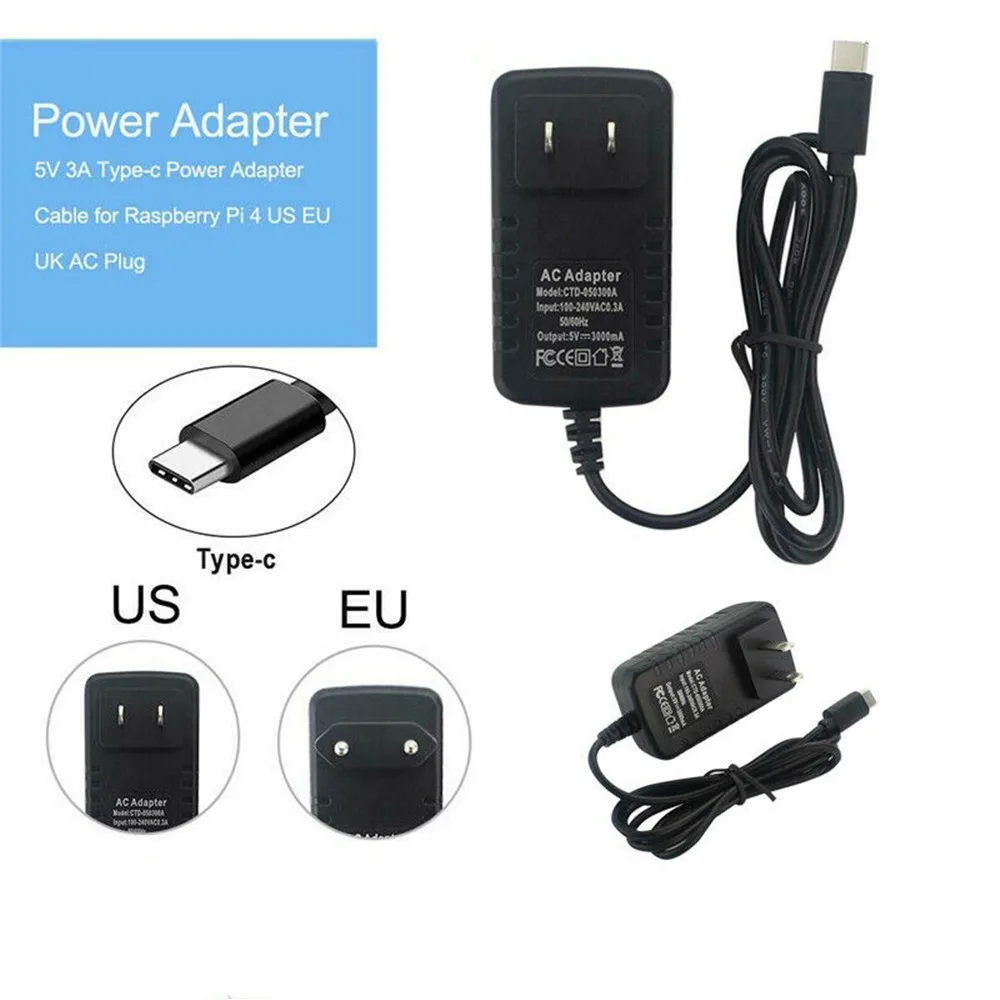 Adattatore Per Interruttore Di Tipo C Ac Dc 5V 3A Alimentatore Caricabatterie Di Tipo C Adattatore Di Alimentazione Eu Us Au Uk Per Cavo Di Ricarica R