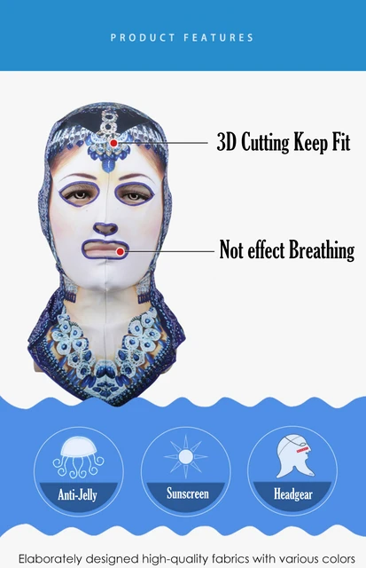 Jellyfish Costume Swimming, Full Face Swimming Mask