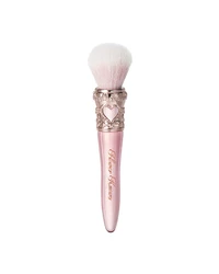 Midsummer Fairytales Vegan Makeup Brush Set for Face and Eyes, Blending Brush for Foundation and Eyeshadow (Strawberry Pink)