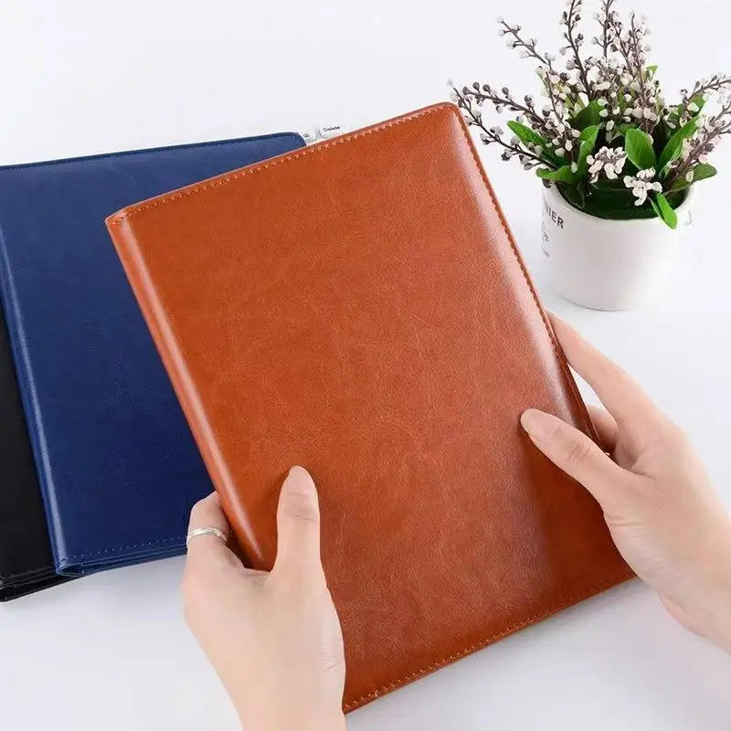 File Folders File Box Organizer A5 File Clipboard Man PU File Folder Portfolio Business Document Holder Metal Clipboard Pad Document Organizer Holder Office