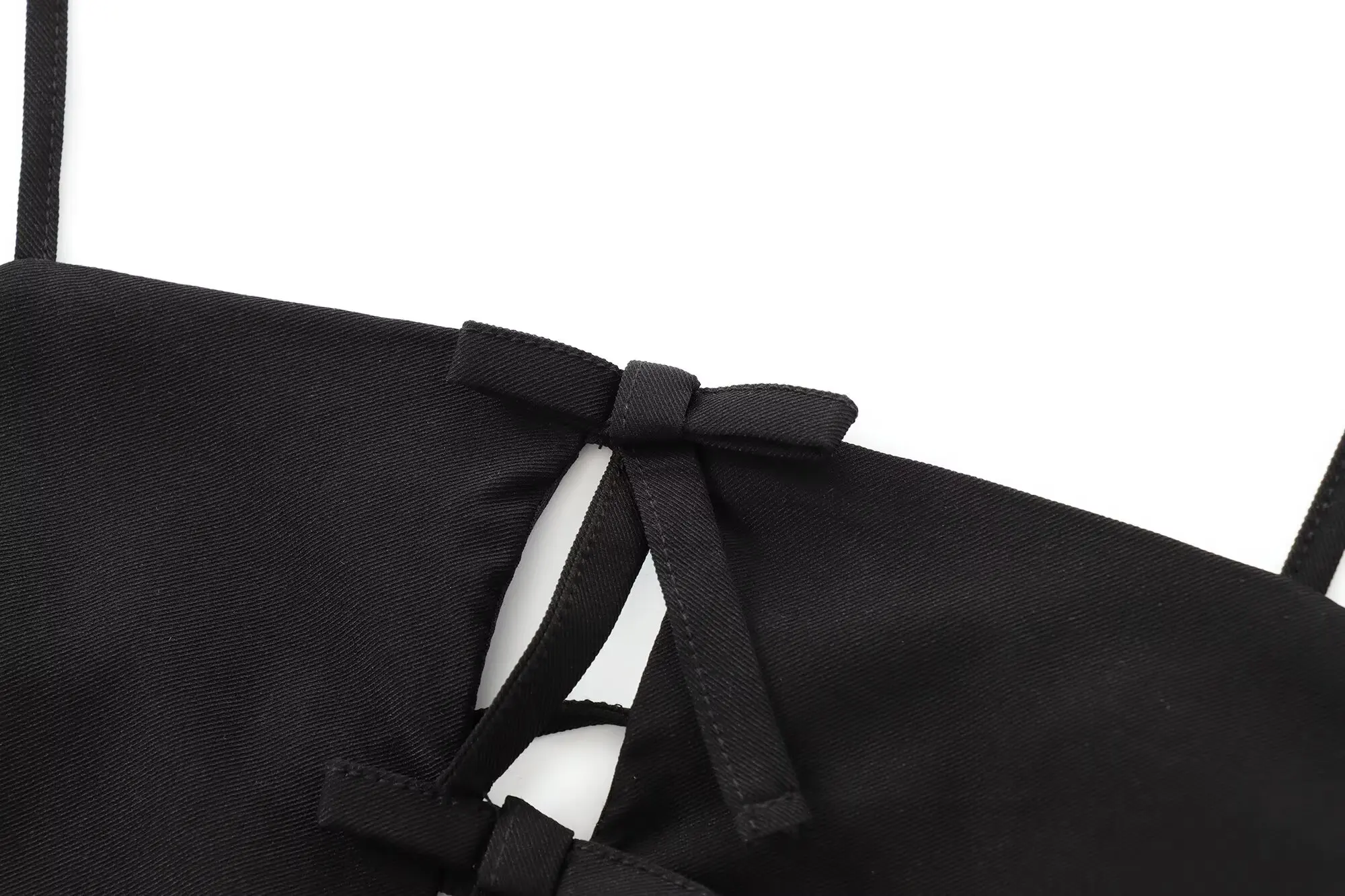2024 Autumn New Fashion Women's European and American Style Backless Temperament Sleeveless Slim Suspender Short Dress 4
