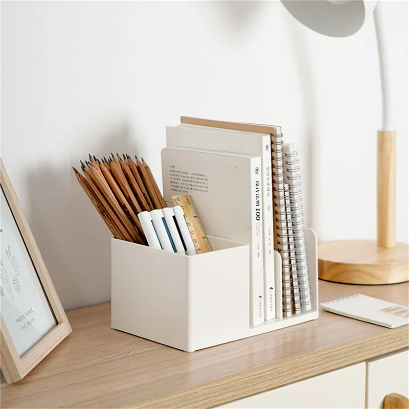 

Office Gadgets Plastic Bookend Drawer-type Desktop Storage Rack Office Folder Storage Rack Study Room Dormitory Stationeries