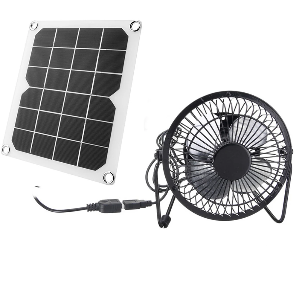 Solar Panel Energy Saving Solar Fan Portable Fan Camping Ventilator For  Indoor & Outdoor Multifunctional Desktop USB Fan Mini - AliExpress