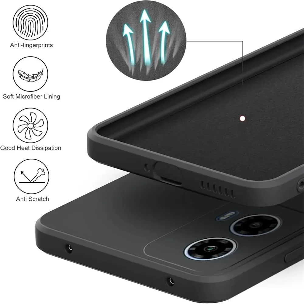 Fishion Liquid Silicone Shockproof Soft Phone Case