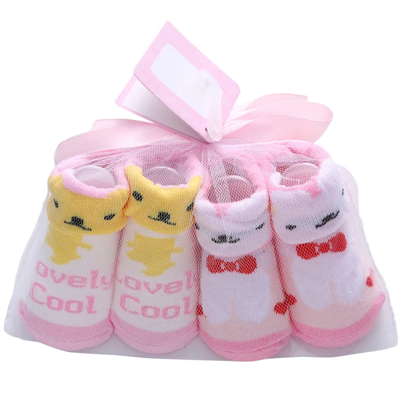 2Pairs/lot Infant Baby Socks Autumn Cotton Baby Socks for Girls Newborn Boy Toddler Fashion Socks Baby Clothes Accessories 0-12 4
