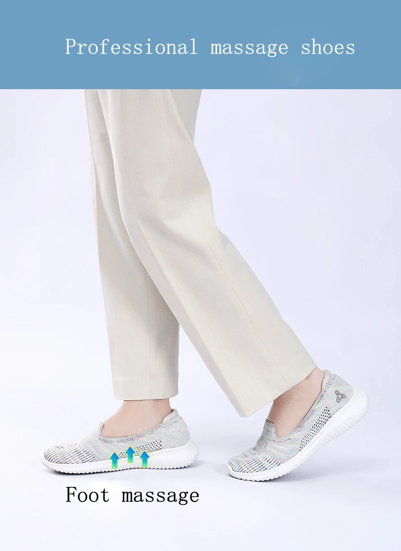 2022 Light Snakers Sport Summer Running Shoes for Women Luxury Brand High Quality Mesh Slip Massage Magnetic Health Care Shoes