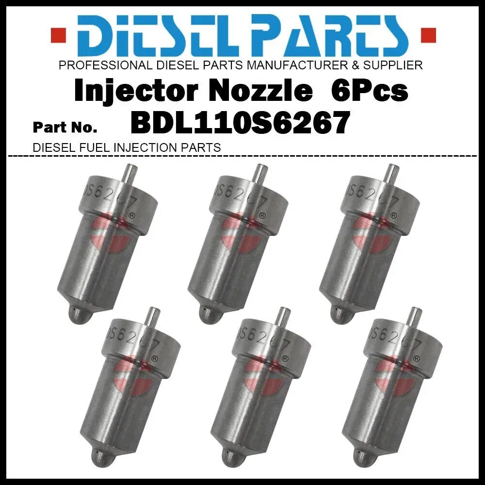 Ugello Iniettore 6 Pz Muslim1852160 M1 35504 Per Massey Ferguson 133 135 35X