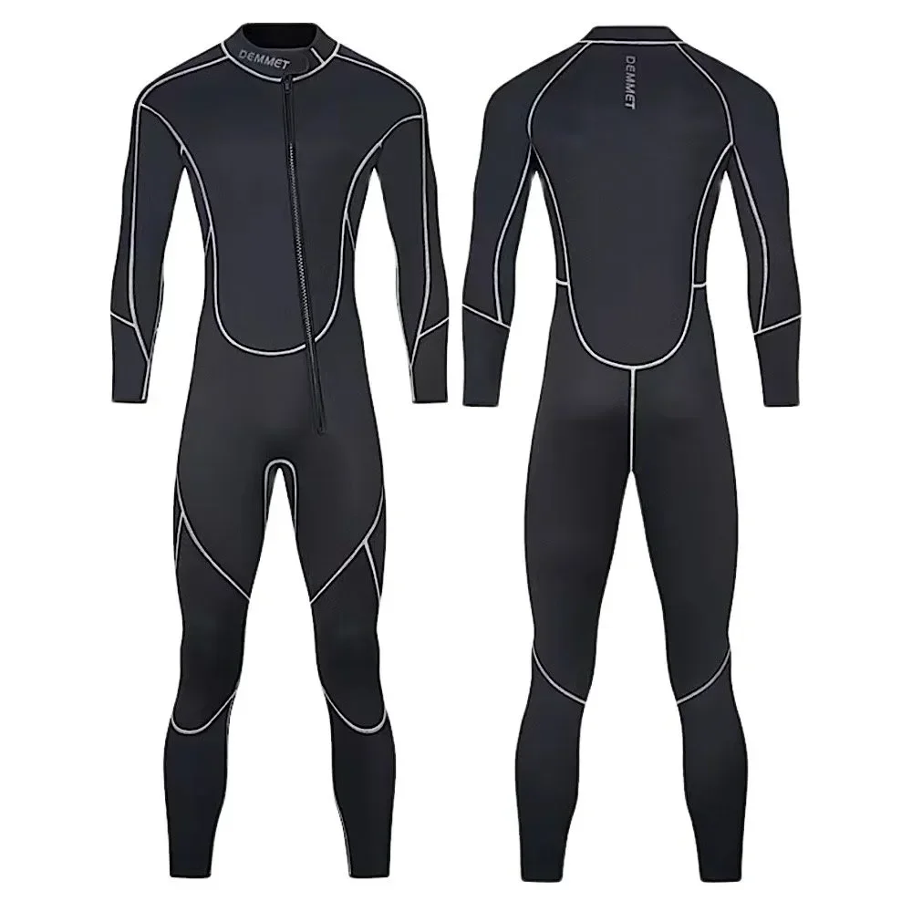 HOT Wetsuits Men 1.5MM Neoprene Diving Surfing Swimming Full Suits in Cold Water Keep Warm Front zipper for Water Sports 110KG casual keep warm parkas outwear women solid color glossy zipper fur collar overcoats jackets coat outwear parkas coats