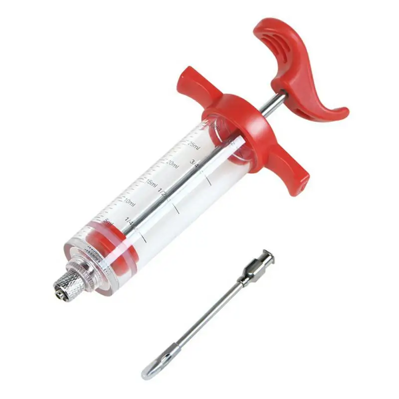 Meat Injector Syringe 1PC Flavor Needle Turkey Pork Bbq Steak Meat Sauces Syringes Marinades Kitchen Accessories Spices Cooking Tools Kitchen Gadgets