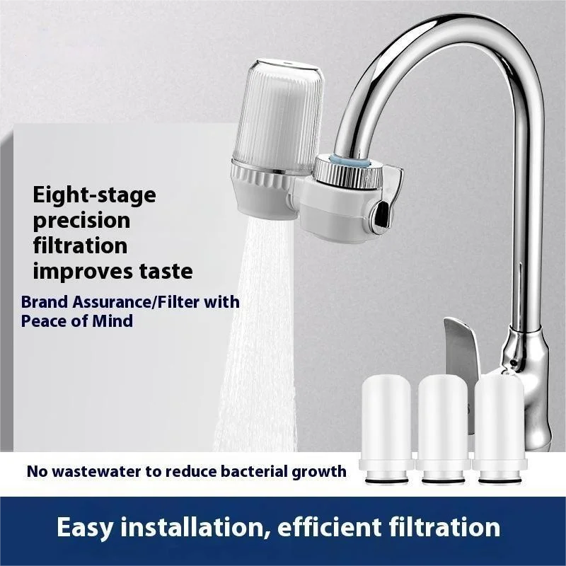 Universal Kitchen Faucet Water Purifier Pre-Purification Non-Direct Drinking Tap Filter for Household Use