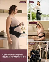 Ceinture de soutien pour le ventre de maternité, sangle d'épaule réglable et respirante pour femmes enceintes, prénatale et post-partum 1