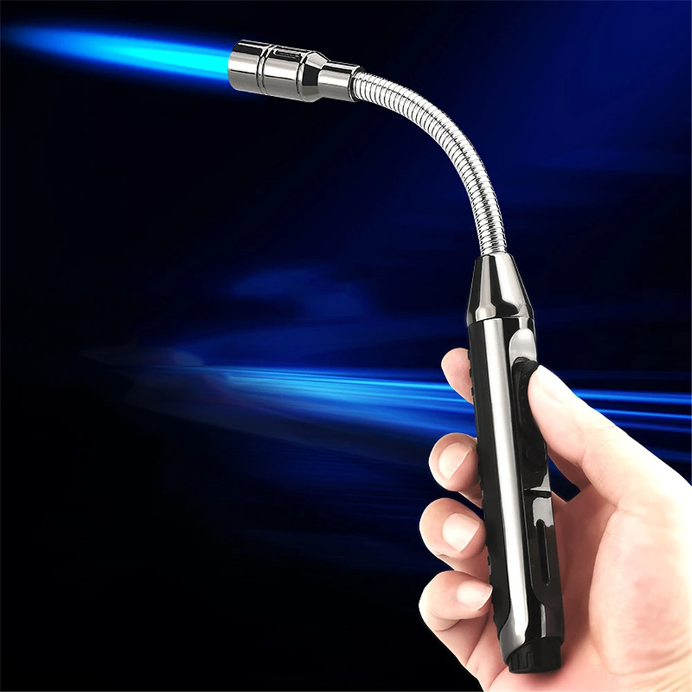 Jet Flame Hose Lighter Long Torch Turbo Gas Lighter Kitchen Metal