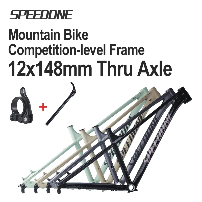 Bicycle Frame Parts SPEEDONE Mtb 29 Aluminum Alloy Frame Hidden Internal Wiring 12x148mm Boost Endurance Race 27.5/29er