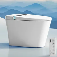 Smart Bidet Toilet One Piece Elongated Toilet with Built-in Bidet Seat Auto Flush & Heated Seat Warm Water & Dryer 1