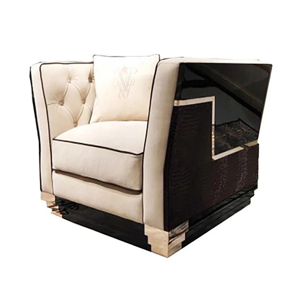 

Single sofa villa living room baking paint sofa combination