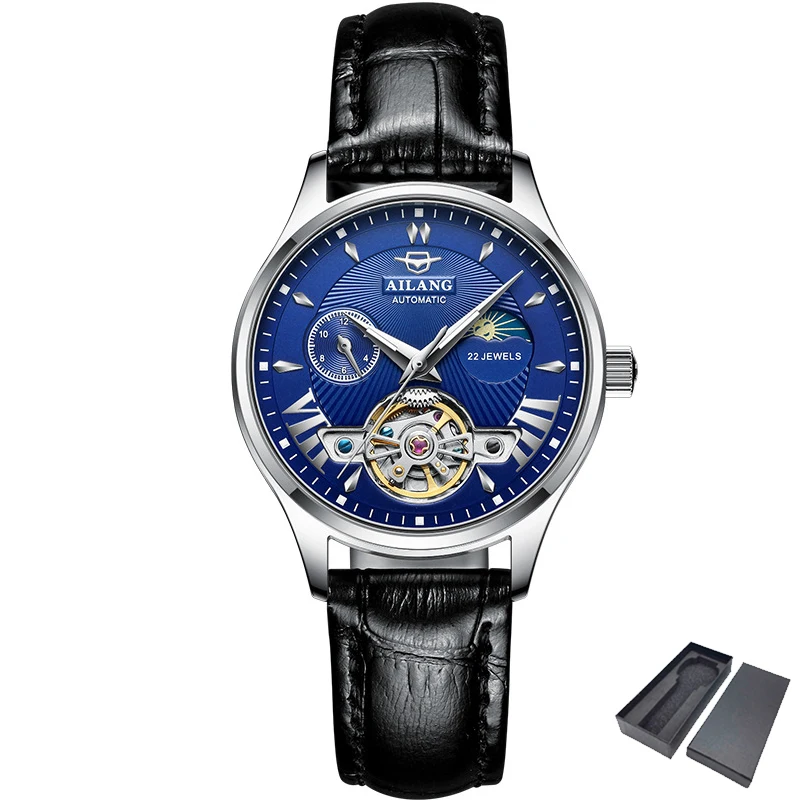 

Tourbillon Automatic Watch for Women Womens Mechanical Watches Waterproof Auto Sun Moon Rose Gold Montres Mecaniques Reloj Mujer