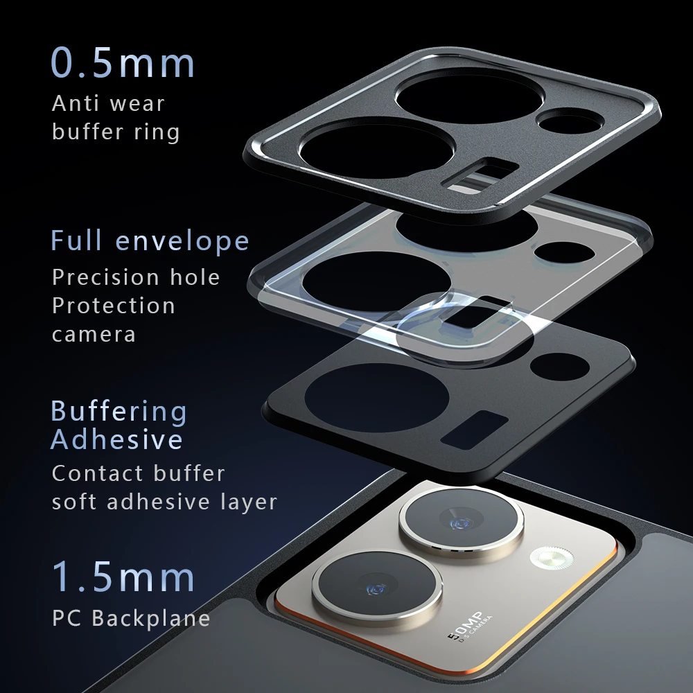Luxury Matte Shockproof Translucent Phone Case with TPU Frame