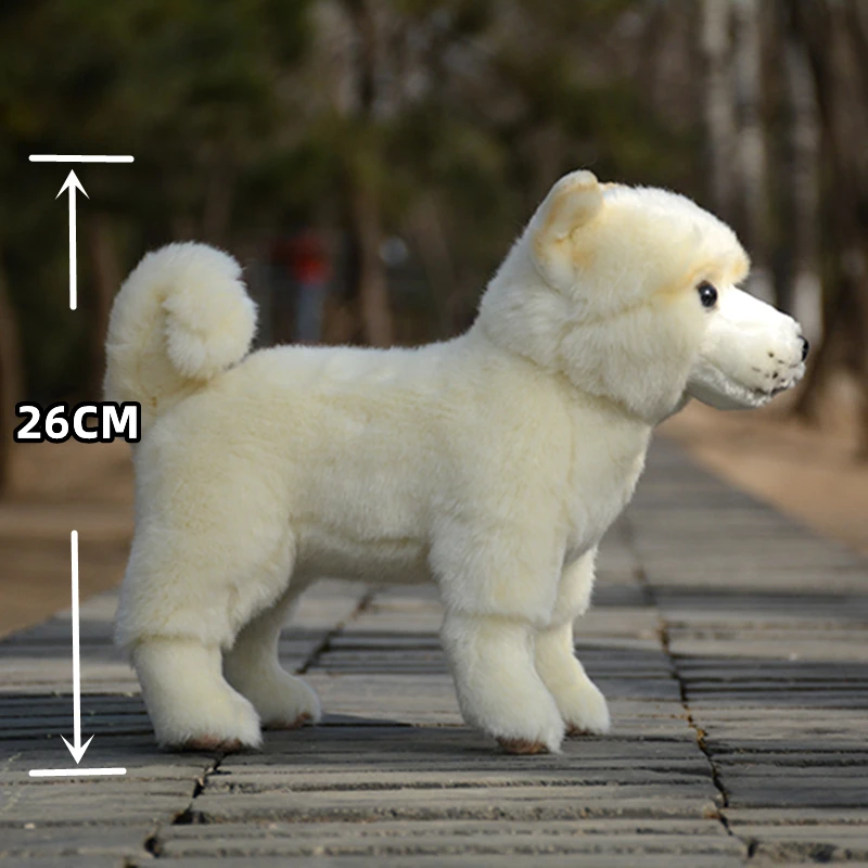 Japanese Akita Dog High Fidelity Anime Cute Plushie Shiba Inu Plush Toys Lifelike Animals Simulation Stuffed Doll Kawai Toy Gift 2