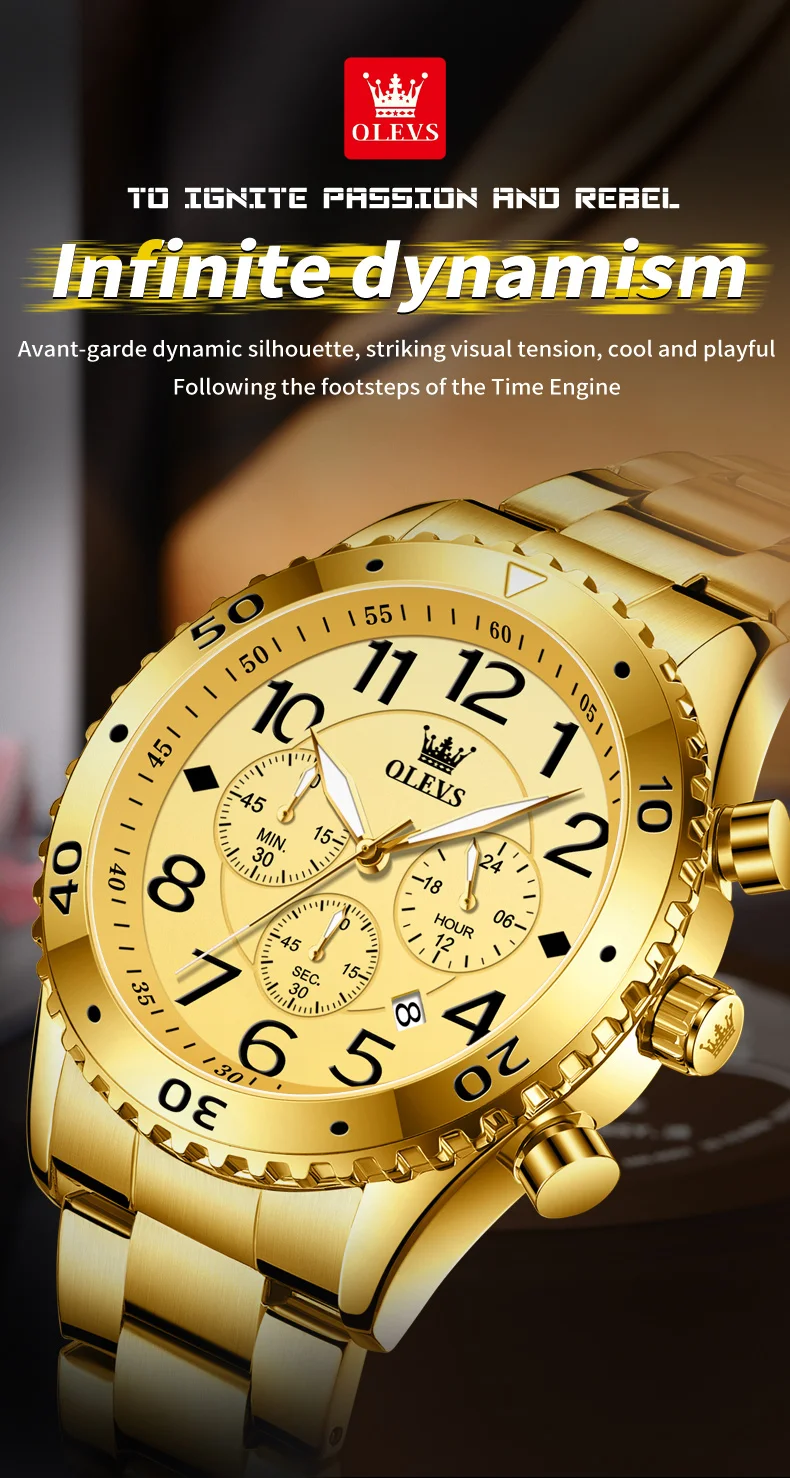 Men's Watches Large Digital Dial Original Wristwatch for Man Chronograph 24 Hour Date Waterproof Luminous 9969 Daily_voghion.com