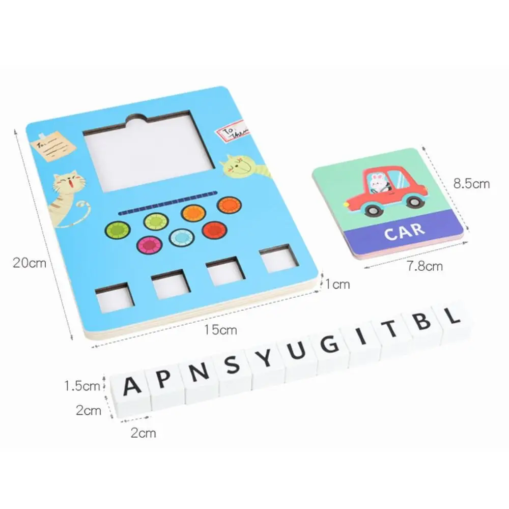 Alphabet Classification Alphabet Learning Building Blocks Education Cognition Cartoon Puzzle Educational DIY Wooden