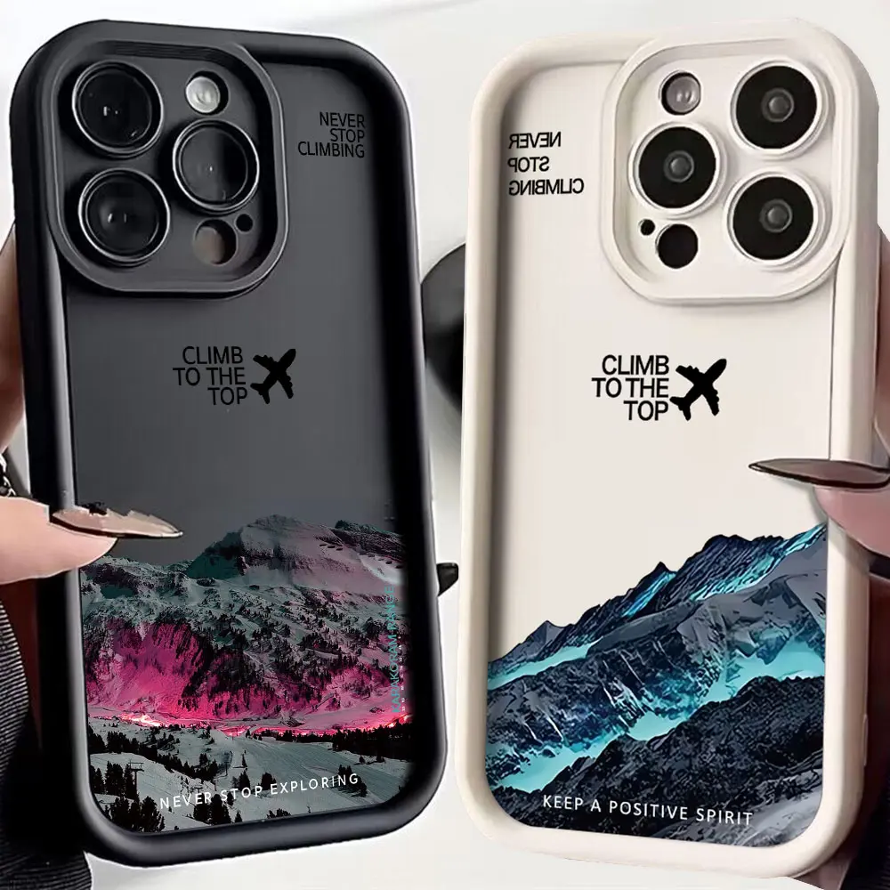 Luxury Mountain Peak Aircraft Phone Case - Premium Protective Cover