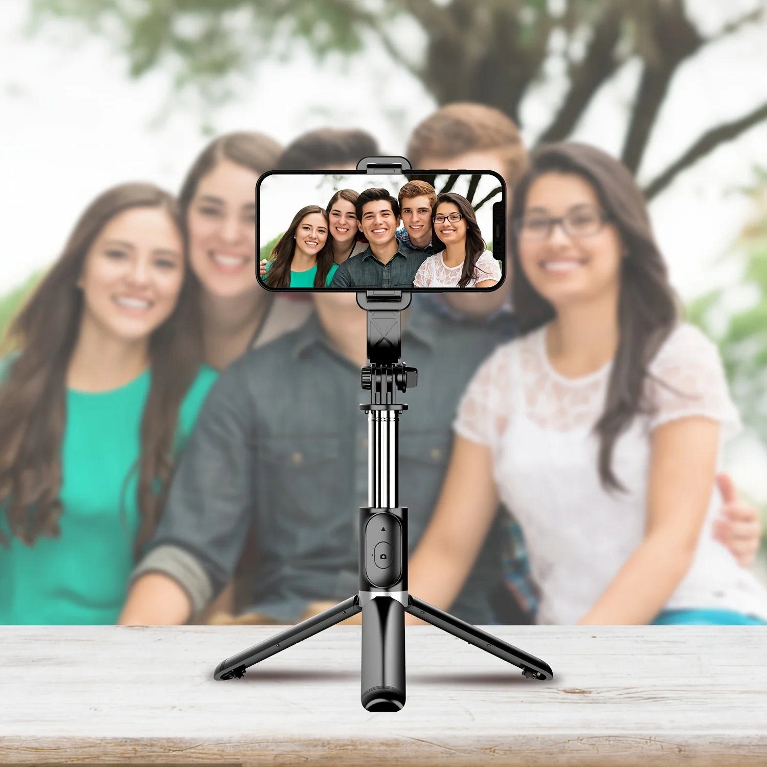Extendable Selfie Stick All-in-1 Smartphone Tripod Stand With Wireless Remote 360&deg;Rotation For IPhone 15 For Samsung Smartphones phone tripod selfie stick flexible phone tripod phone tripod mount extendable tripod