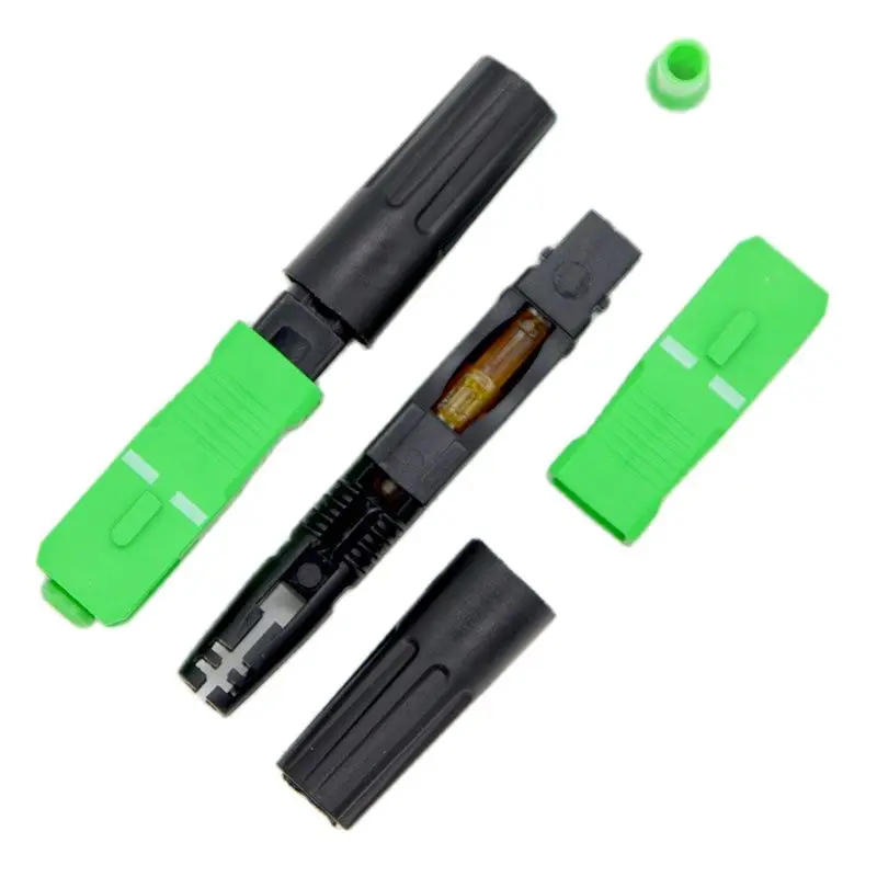 Hot Sell 10PCS NEW FTTH Embedded Fiber Optic Quick Assembly Connecor low insertion loss Fast Fiber Optic Connector