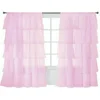 Sheer Voile Tulle Window Curtains, One Panel, Maiden Ruffle Style, Fashion sheer window treatments 3