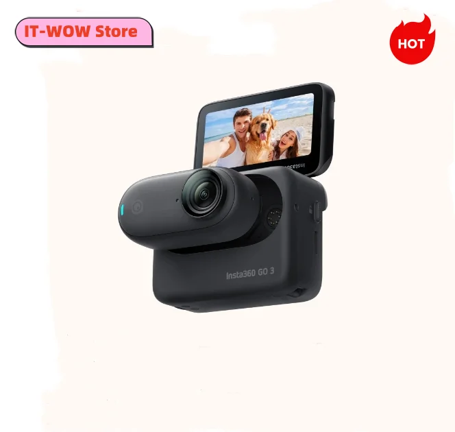 

Insta360 GO 3-влоговая камера и экшн-камера для создателей, Vloggers с откидным сенсорным экраном, маленькая, стандартная и портативная